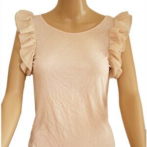 Beige Ruffled Top / Brand: Pink Tartan / Size : XS